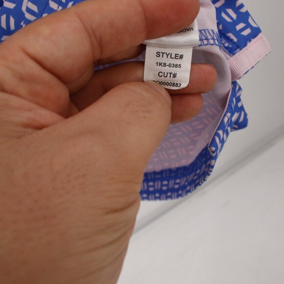 Mizzen main Shirt men's XL Phil Mickelson Golf Polo Pacific Sunset Geo Print - Picture 7 of 13